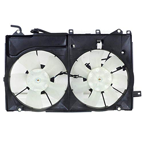 Rareelectrical New Cooling Fan Compatible With Toyota Prius 2006-2007 by Part Numbers 16361-21040 1636121040 16361-28080 1636128080 16363-21030 1636321030 16363-21040 1636321040 16711-21100 1671121100
