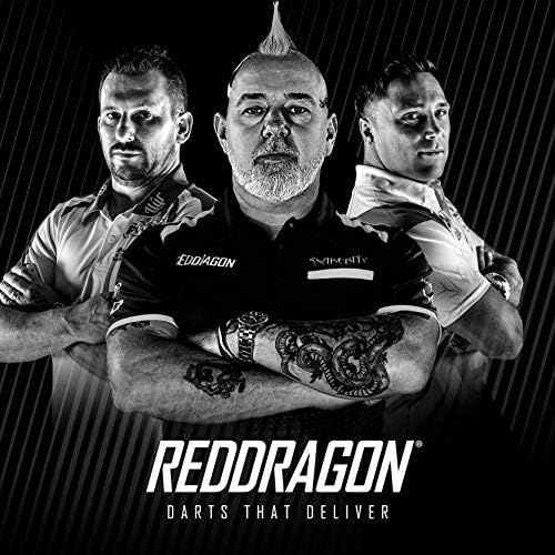 Dragão Red Gerwyn Price Iceman Challenger Profissional Tungstênio Darts Conjunto com voos e caules