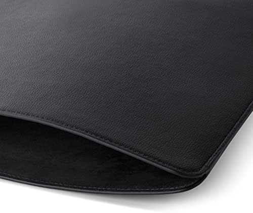 Manga de laptop confortável de 13 polegadas compatível com MacBook Air, MacBook Pro 13 -in - Caixa de couro Faux Slim Protective