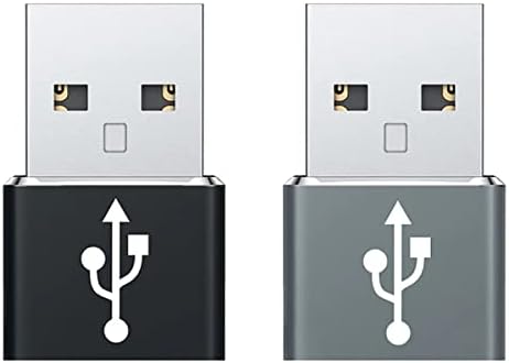 Usb-C fêmea para USB Adaptador rápido compatível com seu T-Mobile Revvl 4 para Charger, Sync, dispositivos OTG como