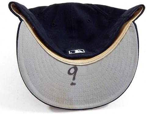 Detroit Tigers dos anos 90 #9 Game Weatn New Era 5950 Hat 7 3/8 - Chapéus MLB usados ​​para jogo MLB