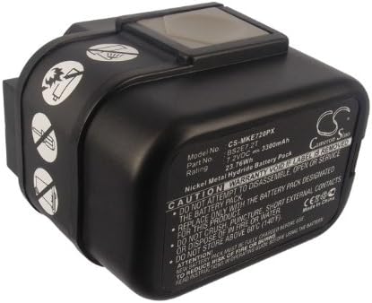 Bateria de substituição de Cameron Sino para Atlas Copco Pes7.2t; Milwaukee Pes7.2t Ferramentas elétricas, 3300mAh
