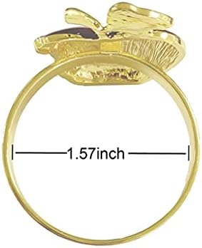 Tbiiexfl Rings de guardanapo conjunto de 6, anel de guardana