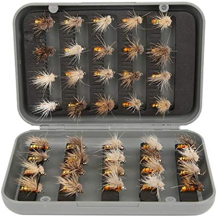 Moscas de pesca com mosca, equipamento de pesca com mosca com mosca Fly Kit de peixes -mosca iscas flutuantes de insetos