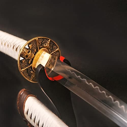 SJ Shi Jian Made the Walking Dead Dead Michonne's Katana Sword Clay Blade temperada de 42 polegadas de samurai espada