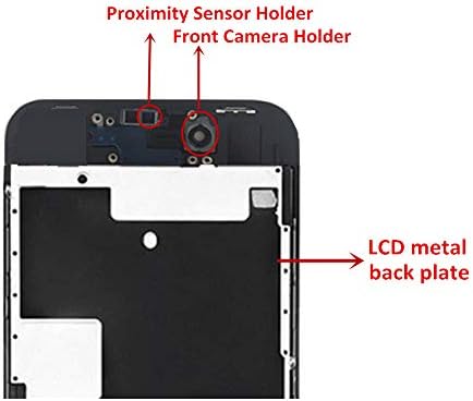 Substituição de tela premium para iPhone 8 4.7 '3D Touch Screen Repair Kit Display com placa traseira, adesivo à prova