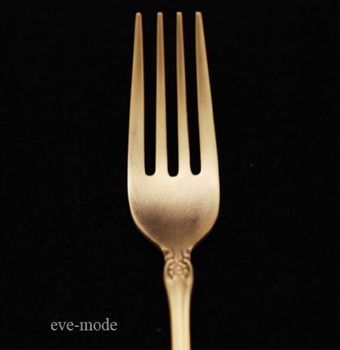 Modo de Eve Lucky Wood Orleantthepia Fork de sobremesas com acabamento colorido Sepia