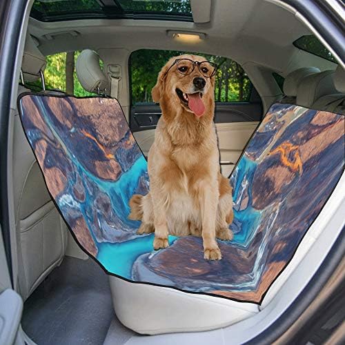 Tampa de assento de cachorro enevotx se o brook design de design de impressão de impressão no assento de carro para cães impermeável