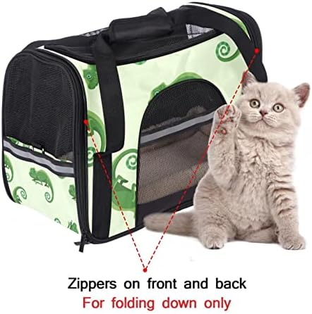 Portador de animais de estimação Petter Lizard Pattern Soff-lateral Pet Travel portadores de corgi, gatos, cães cachorros conforto confortable portátil