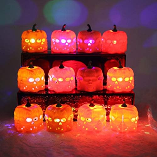 Yiisu #69T99p Halloween Candle com velas leves de LED para decoração de Halloween