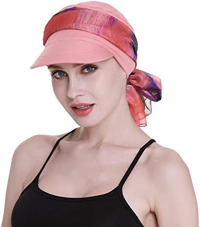 NEWSBOY Cap para mulheres quimioterapia com lenços Presentes de queda de cabelo disponível durante todo o ano
