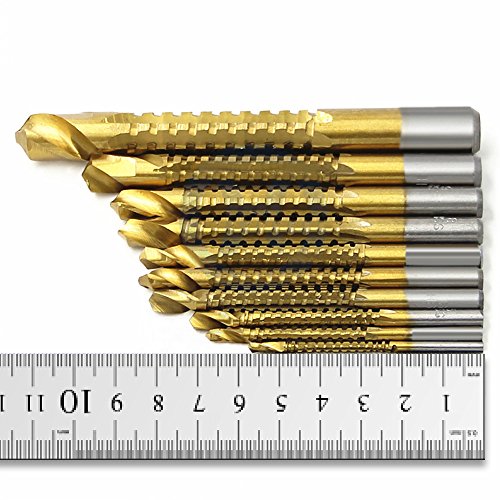 Nuzamas 10pcs de alta velocidade aço HS 3-13mm Bits de broca de serra de caça de madeira de metal de metal de madeira Bunho de