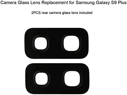 2PCS ORIGINAL OEM traseiro da câmera traseira Substituição de vidro para Samsung Galaxy S9 Plus com adesivo pré -instalado + Kit
