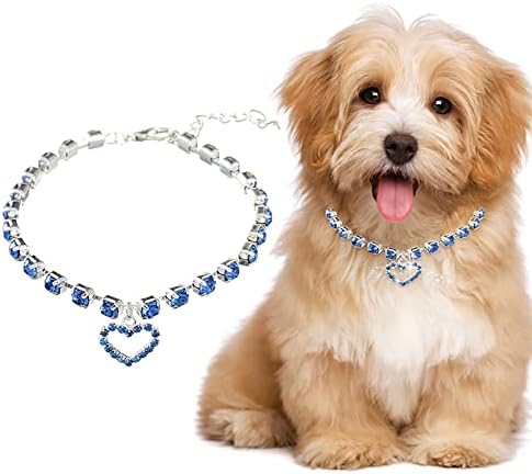 Jóias de jóias de cão jóias de colar de cachorro para cachorros para cachorros colarinho de casamento de shiny shiny gato colarinho
