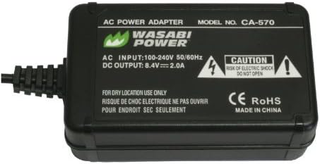 Adaptador de potência Wasabi Power CA para Canon Vixia HF M41