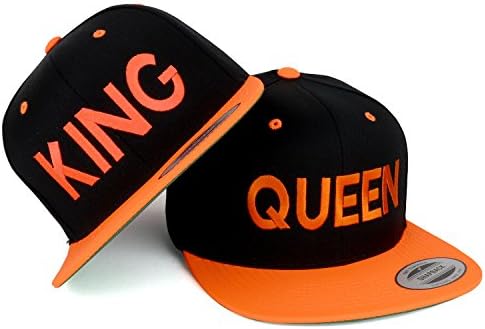 Trendy Apparel Shop King e Queen Borded Bill Bill Ball Cap