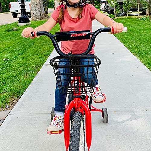 Doitool Kids Kids Hidde Basket Bike Bike Bike Basket Metal Wire Basket Hodlebar Basket com tampa Acessórios de bicicleta