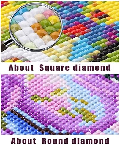 Grande pintura de diamante animal animal por kits de números, DIY 5D Diamond Diamond Round Round Drill Cross Stitch Crystal Rhinestone