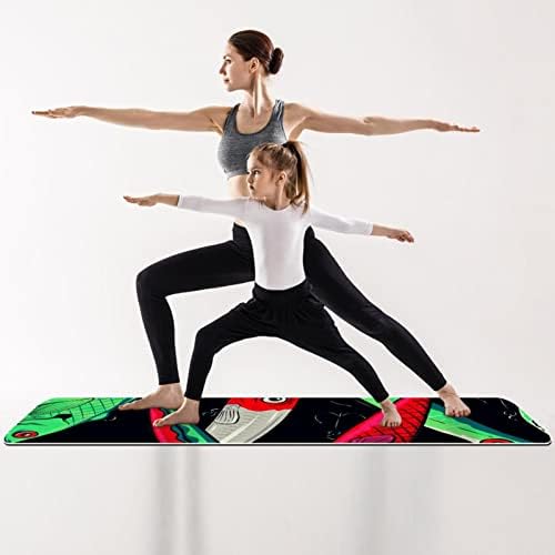Yoga Mat 72 x 24 iscas de pesca Eco Friendly On Slip Fitness Exercition tapete para pilates e exercícios de piso