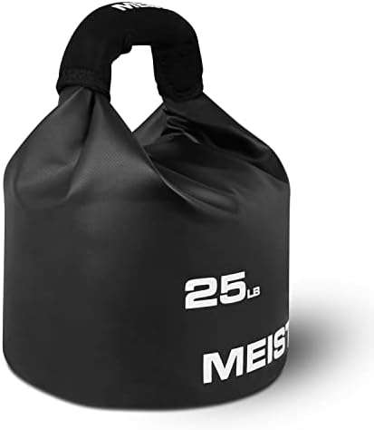Meister Beast Portable Sandtlebell - Peso do Sandbag Soft - 25lb / 11,3kg - Black