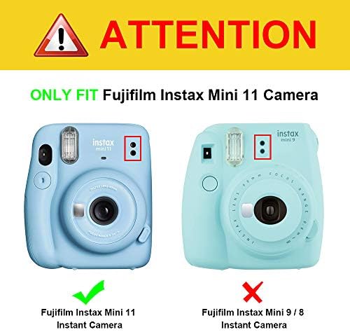 Caso de proteção para fintie para Fujifilm Instax Mini 11 Câmera instantânea - Capa de bolsa de couro vegana premium