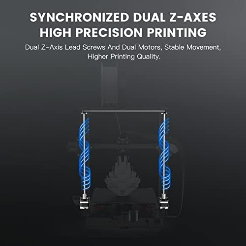 Creality 3D Impressora Ender 3 S1 Plus com nivelamento automático CR Touch, parafuso duplo de eixo z de alta precisão, placa