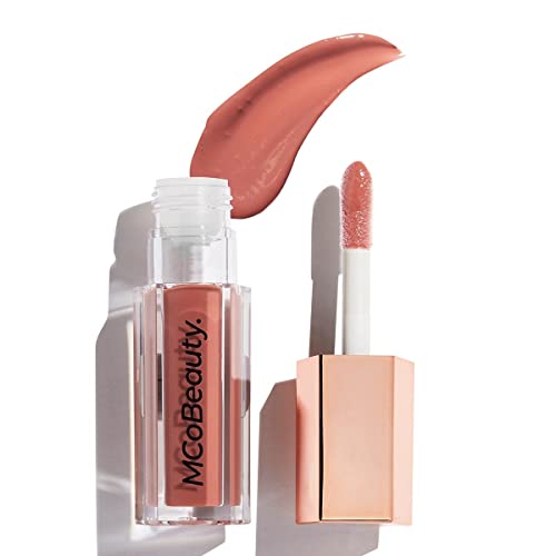 McOBeauty Pout Gloss Ultra Shine Lip Gloss - Look e sensação não -pegajoso e alto - Luxo e luxuoso brilho labial - amplifica