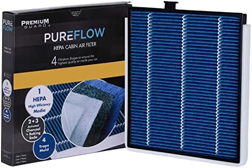 Filtro de ar da cabine HEPA PureFlow PC5459HX | Fits 2001-06 Acura Mdx, 1999-04 Honda Odyssey, 2003-08 piloto