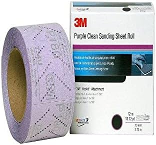 3m Hookit Purple Clean Shearing Roll 334U, 30700, P800, 70 mm x 12 m