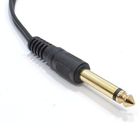 Kenable 6,35mm 1/4 polegada Mono Jack Plug para plugues de phono rcA Cabo de áudio triagem 5m