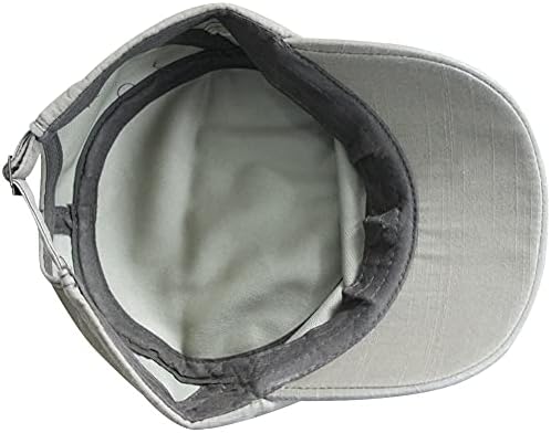 Cadete de algodão de algodão masculino BASIC BASIC PLAT TOP MILITY Corps Twill Baseball Cap Hat Cap
