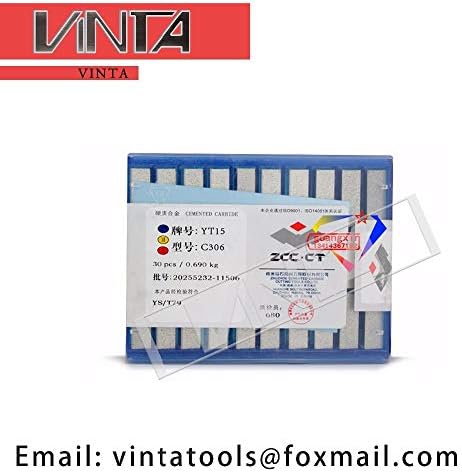 FINCOS 30pcs/ lotes c306 yg6/ yg8/ yw1/ yw2/ yt5/ yt14/ yt15 Inserções de soldagem de carboneto CNC -: yt5)