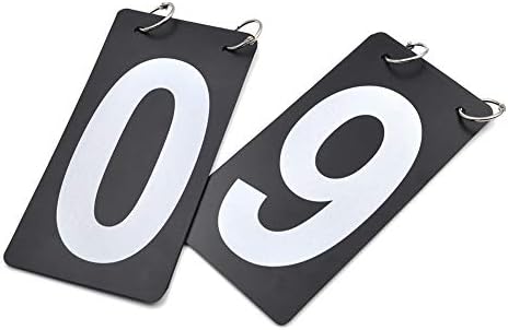 Cartão de número de pontuação Gogo, 4 x 7 polegadas laterais duplas 0-9, cartões de substituição, preço/conjunto