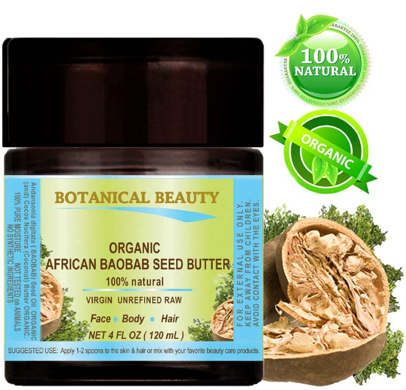 Botânica Beleza Botânica Africano Baobab Manteiga de sementes. natural / puro botânico. Mistura virgem/não