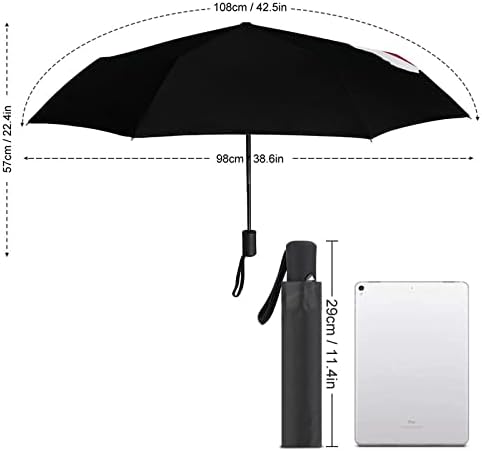 Florida Mapa Flag Umbrella Sobrels Prooft 3 Folds Automotor Abra o guarda -chuva dobrável para homens Mulheres