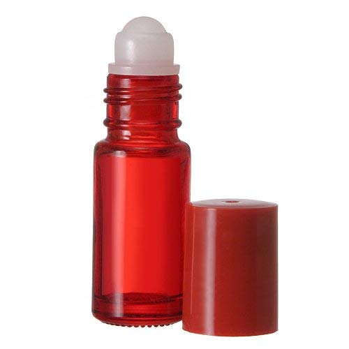 A parfumerie 5 ml. Rolo de vidro na garrafa. Perfeito para aromaterapia com óleos essenciais, perfume e colônia. Rolo de plástico.