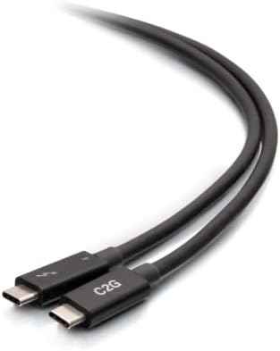 C2G 1,5ft Thunderbolt 4 Cabo C USB - USB C para USB C - 40 Gbps - M/M