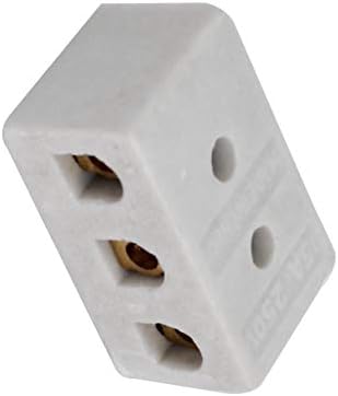 Aexit 250V 15A Terminais 3w8h 3 Ways 8 Hole Conector Cerâmico Terminais de Fio de Porcelana Terminal Bloco Terminal