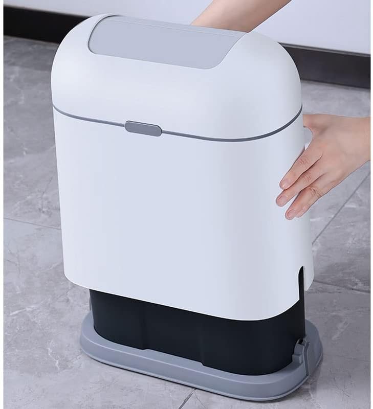 Lixo inteligente do SELSD lata para o banheiro, lixo de lixo automático de indução com tampa de lixeiras de resíduos de sensores de grande capacidade para a família