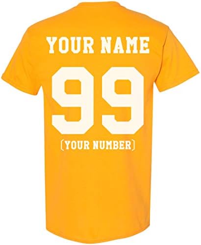 Teemore Men Mulheres camiseta personalizada Adicione seu texto Design Sua própria camisa traseira