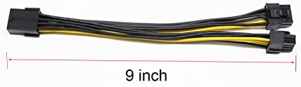 XIWU PCI -E 8 pinos para duplo 8 pinos PCI Express Adapter Cable