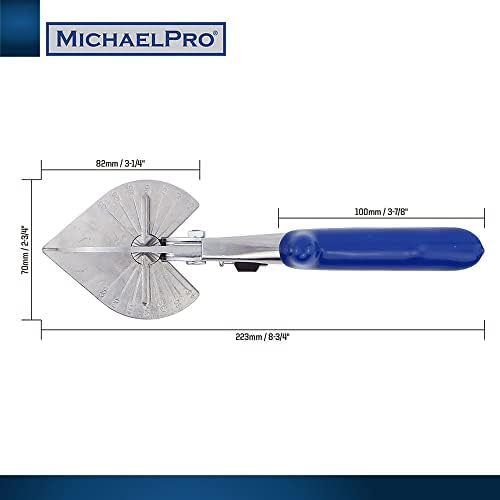 Michaelpro MP010021 CORTE DE CHEAR DE MITRE MULTRO PREMIUM MULTRA 45 a 135 graus de ângulo de corte, uso em madeira,