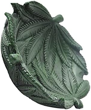 Liruxun folhas folhas resina cinzeira adorável desenho animado verde bandeja de cinzas em casa