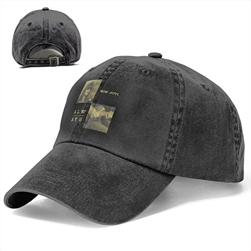 Bon Rock Band Jovi Baseball Cap for Men Women Vintage Trucker Hats Outdoor Sports Cotton Dad's Cap preto