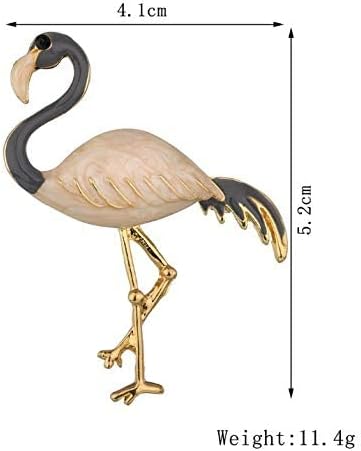 AllinLove Flamingo Napkin Rings Conjunto de 6 - Metal Animal Bird Bird Náutico Ring titulares em massa para banquetes de casamento Férias diárias Dinneri