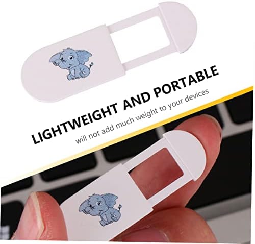 SOLustre 4pcs Notebook Obturador Design de plástico Padrão Laptop Animal Tablet Protection Protetor Protetor de webcam Bloqueador