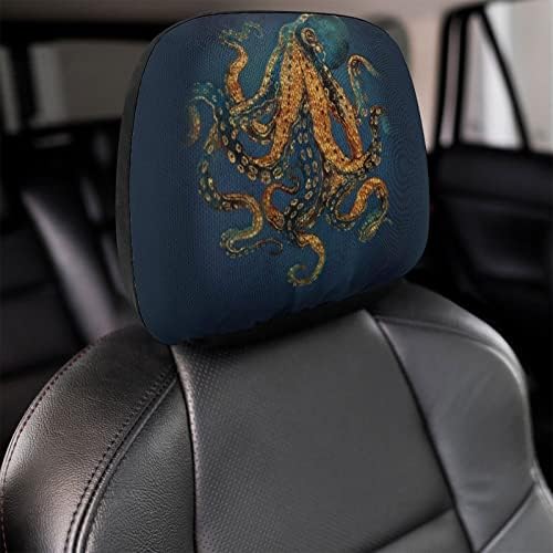 Dream subaquático Octopus Ocean Animal Universal Car Capé -apoio macio assento de assento de assento Restos de descanso