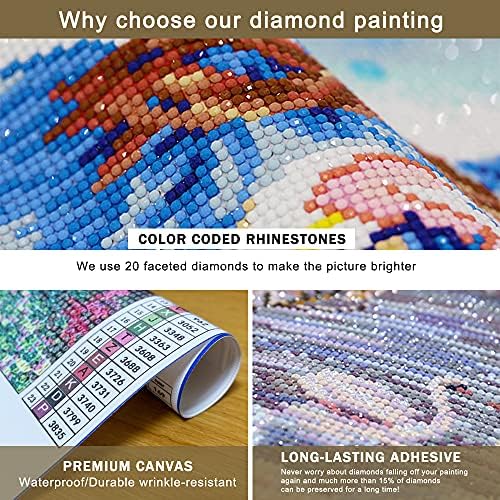 5D Kits de pintura de diamante kits de arte de diamante para adultos Derrilha completa lona Arte Imagem Pintura de diamante Belas paisagens com diamantes cola de arte Diamantes