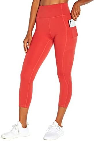 Jessica Simpson Sportswear Women Feminina Controle de Pocket Capri Legging