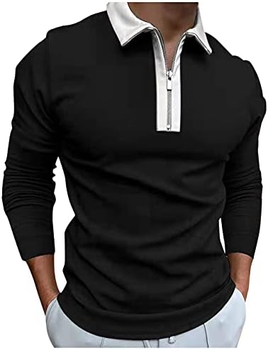 Camisas de Polo de Golfe para homens Vintage leves 1/4 estampas listradas Long Sheeve Fall Halloween Shirts0907